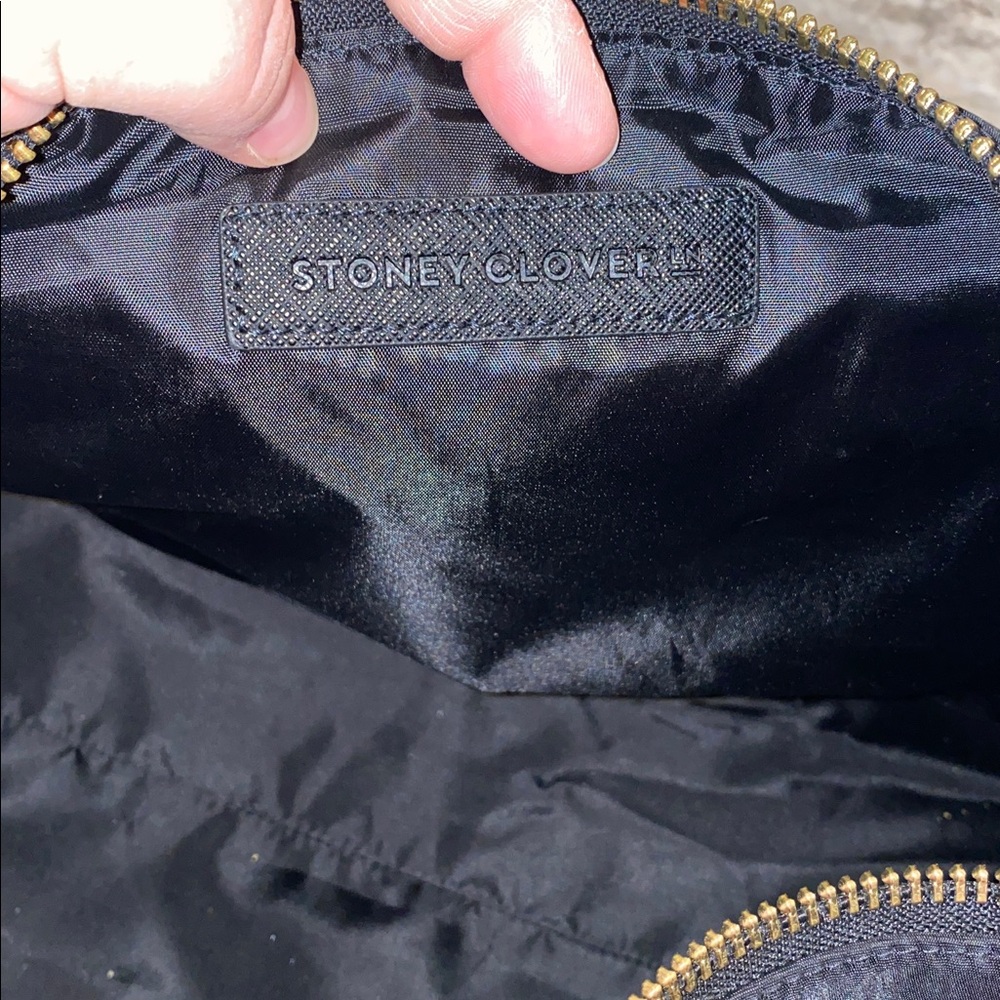 Stoney Clover Lane Classic Mini Black Nylon Duffle Bag with Gold Hardware - Picture 2 of 7